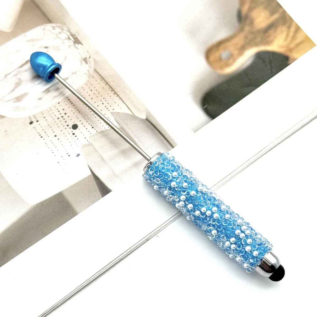 Gypsophila Touch Screen Diamond Bead Pen with Fun Sugar Pearls | DIY Beadable Pen Craft Gift Idea