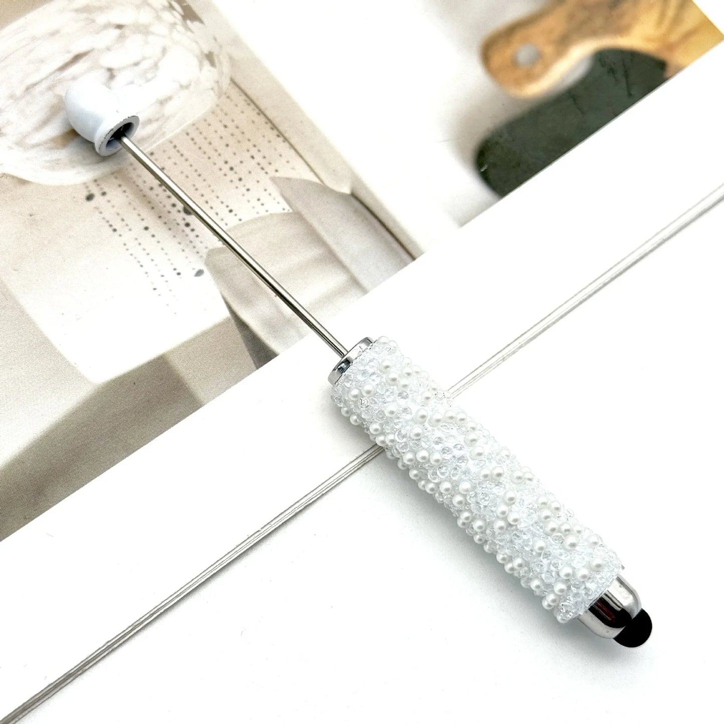 Gypsophila Touch Screen Diamond Bead Pen with Fun Sugar Pearls