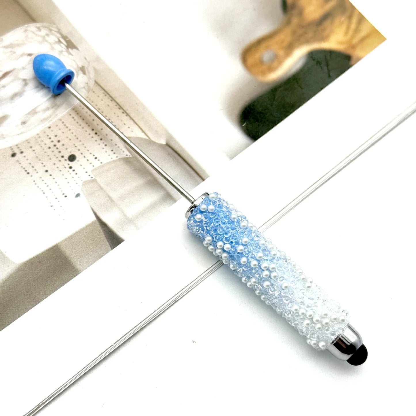Gypsophila Touch Screen Diamond Bead Pen with Fun Sugar Pearls