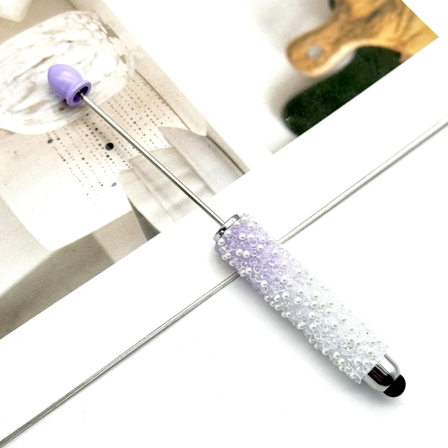 Gypsophila Touch Screen Diamond Bead Pen with Fun Sugar Pearls