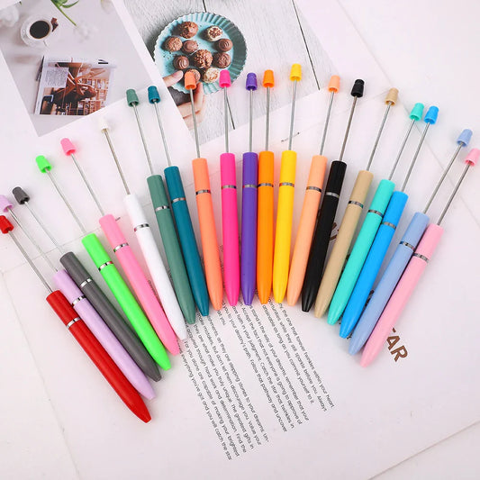 Long bead pen ins macaron puzzle cute grain pen