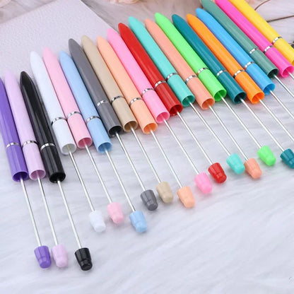 Long bead pen ins macaron puzzle cute grain pen
