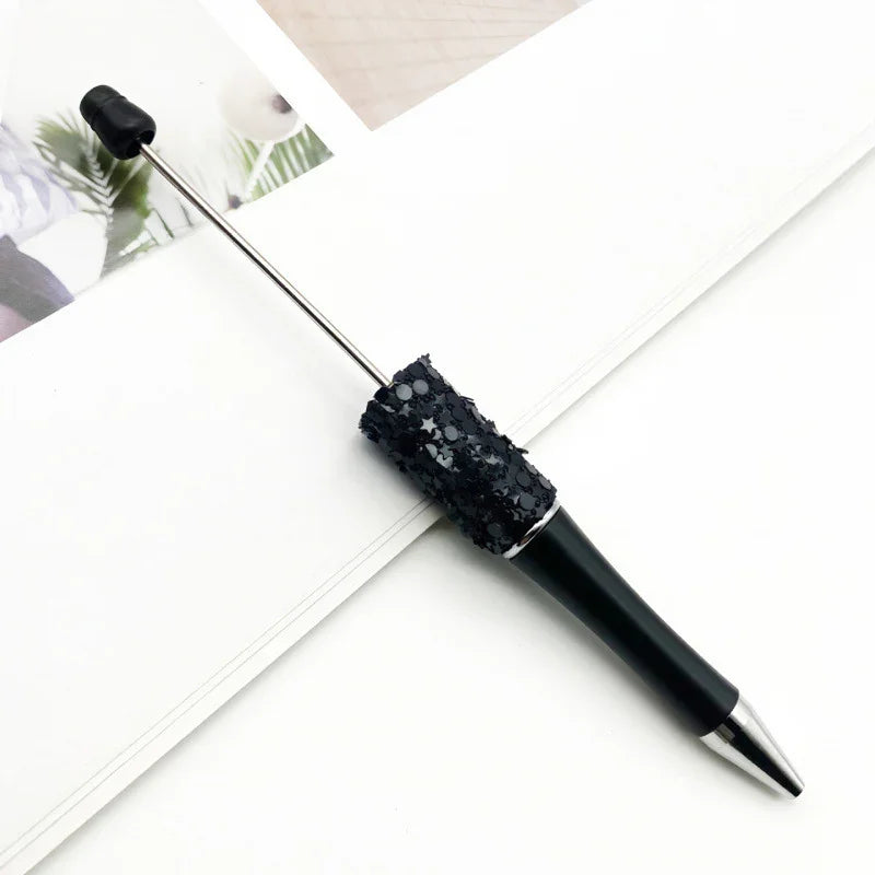 Twinkle Little Star Bead Pen Colorful Sparkling Sequin Ballpoint Pen | DIY Beadable Pen Craft Gift Idea