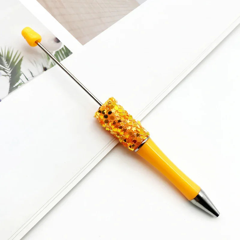 Twinkle Little Star Bead Pen Colorful Sparkling Sequin Ballpoint Pen | DIY Beadable Pen Craft Gift Idea