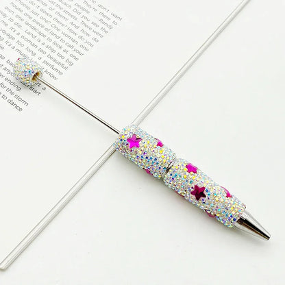 Star and Moon Full Diamond Bead Pen Colorful Heavy Industry Full Diamond