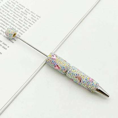 Star and Moon Full Diamond Bead Pen Colorful Heavy Industry Full Diamond