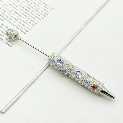 Star and Moon Full Diamond Bead Pen Colorful Heavy Industry Full Diamond