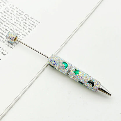 Star and Moon Full Diamond Bead Pen Colorful Heavy Industry Full Diamond