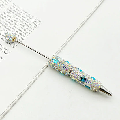 Star and Moon Full Diamond Bead Pen Colorful Heavy Industry Full Diamond
