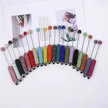 Touch screen full diamond bead pen puzzle handmade solid color full diamond