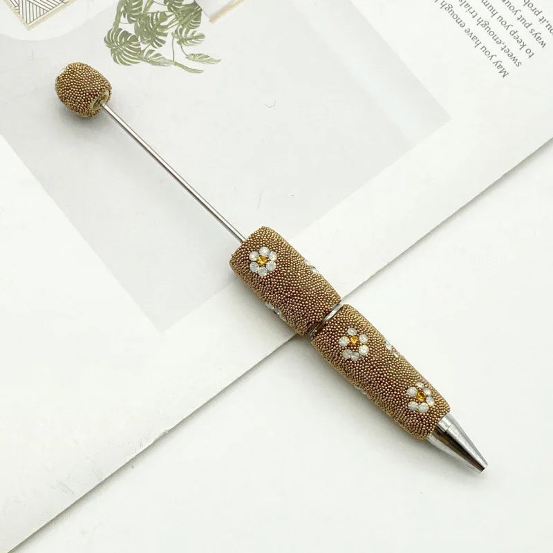 Daisy Diamond Bead Pen Diamond-studded Ballpoint Pen | DIY Beadable Pen Craft Gift Idea