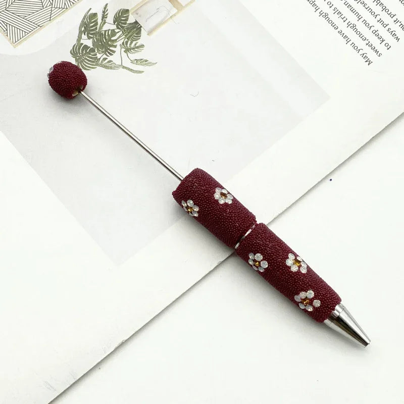 Daisy Diamond Bead Pen Diamond-studded Ballpoint Pen | DIY Beadable Pen Craft Gift Idea