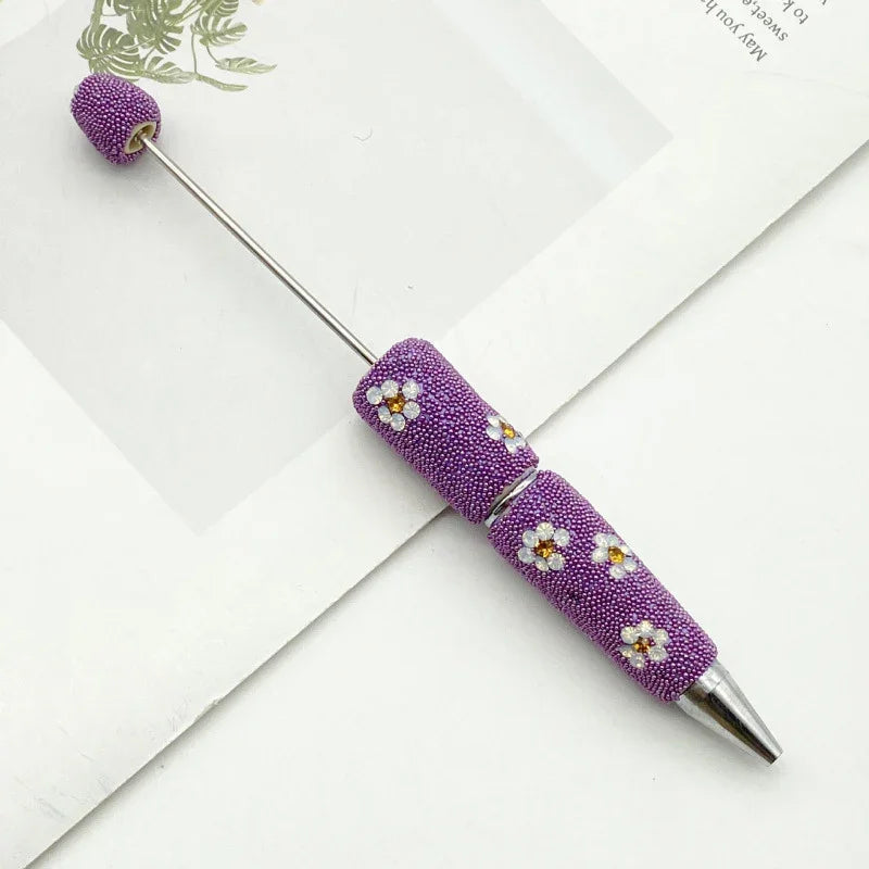 Daisy Diamond Bead Pen Diamond-studded Ballpoint Pen | DIY Beadable Pen Craft Gift Idea