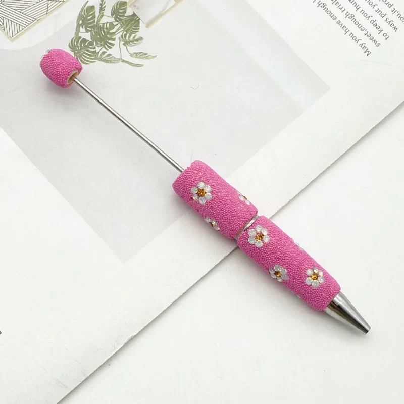 Daisy Diamond Bead Pen Diamond-studded Ballpoint Pen | DIY Beadable Pen Craft Gift Idea