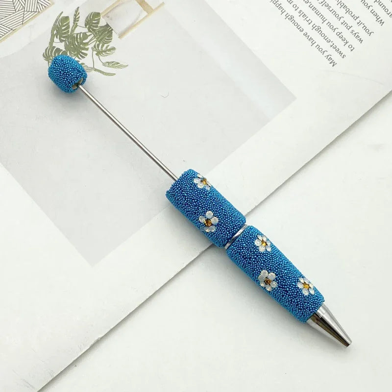 Daisy Diamond Bead Pen Diamond-studded Ballpoint Pen | DIY Beadable Pen Craft Gift Idea