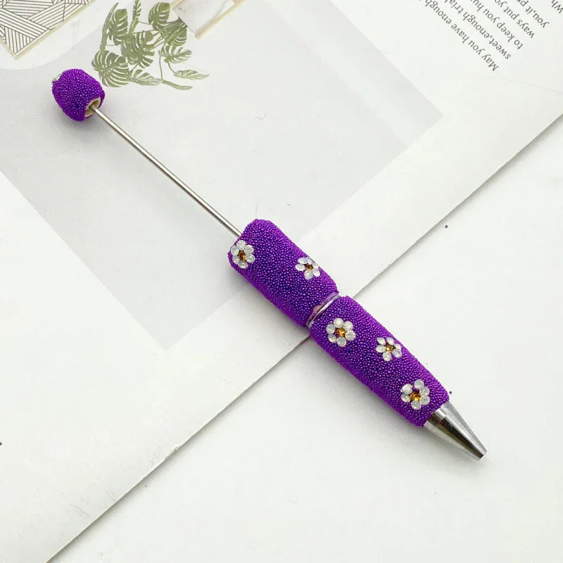 Daisy Diamond Bead Pen Diamond-studded Ballpoint Pen | DIY Beadable Pen Craft Gift Idea