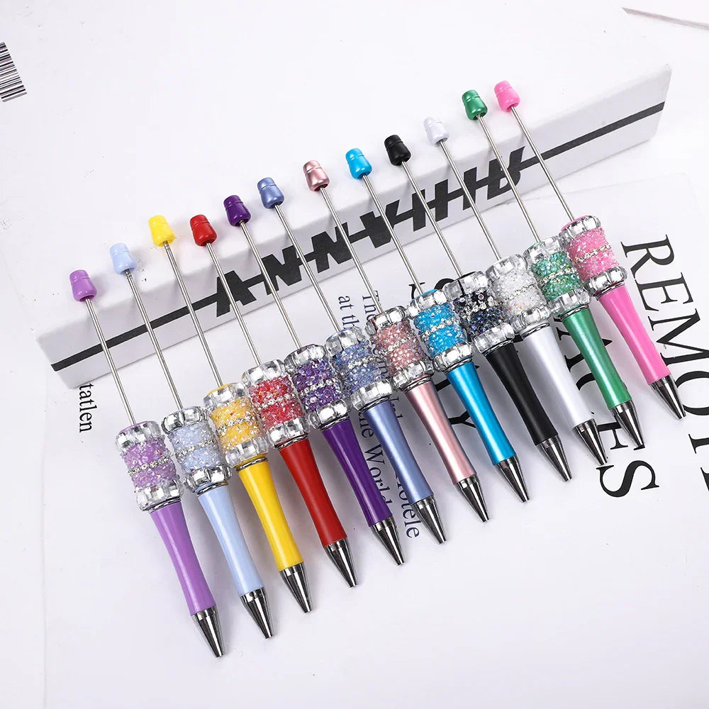 Colorful fireworks diamond bead pen Fun colorful rhinestone cute bead pen | DIY Beadable Pen Craft Gift Idea
