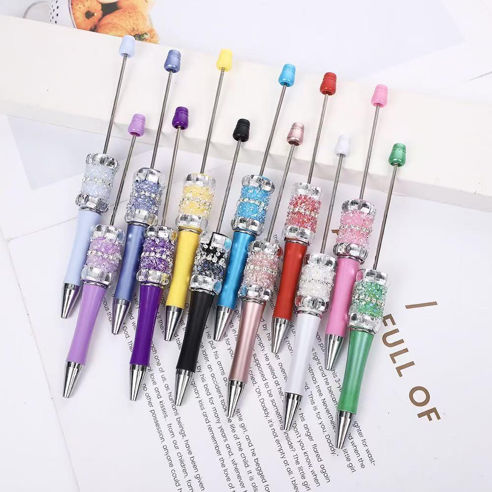 Colorful fireworks diamond bead pen Fun colorful rhinestone cute bead pen | DIY Beadable Pen Craft Gift Idea
