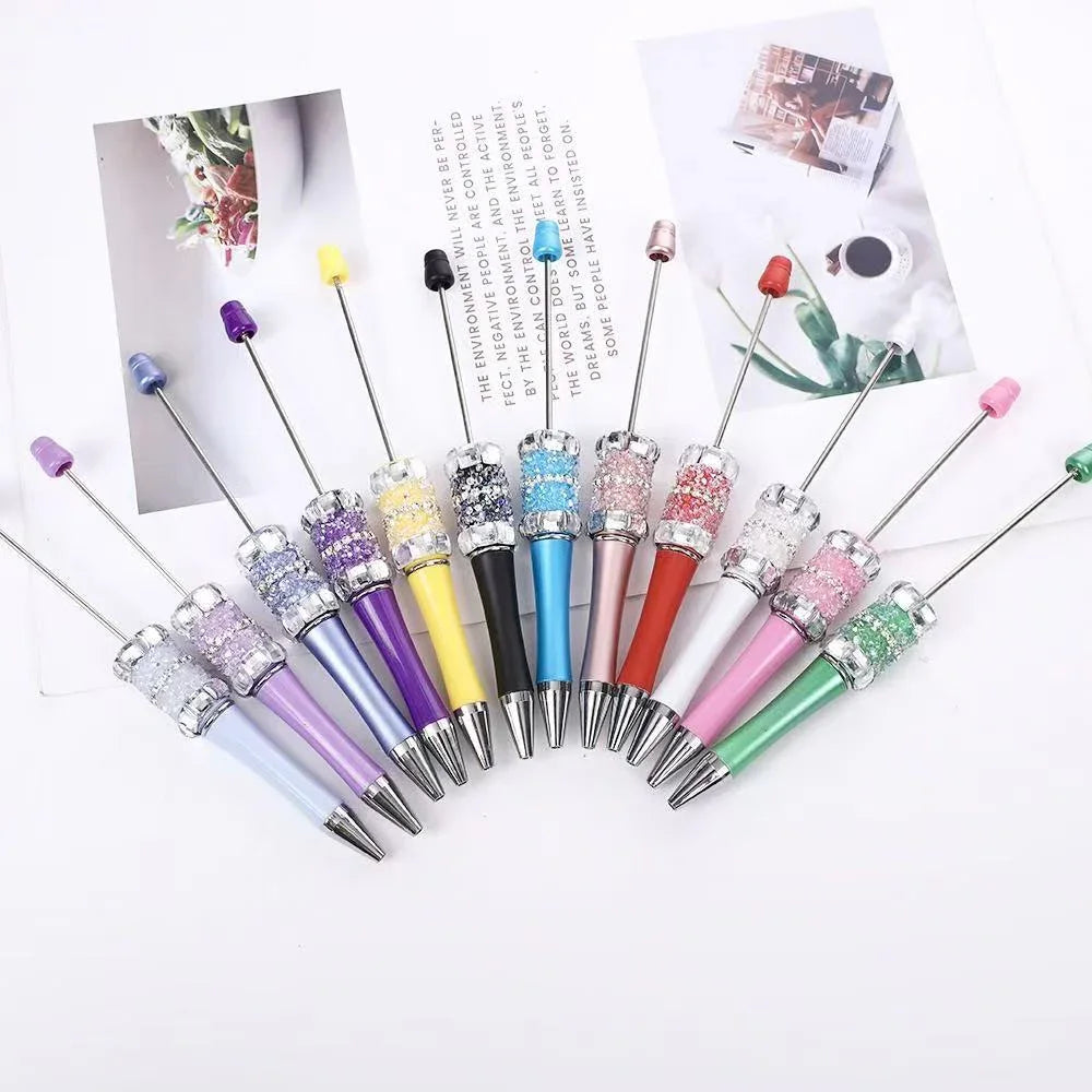 Colorful fireworks diamond bead pen Fun colorful rhinestone cute bead pen | DIY Beadable Pen Craft Gift Idea
