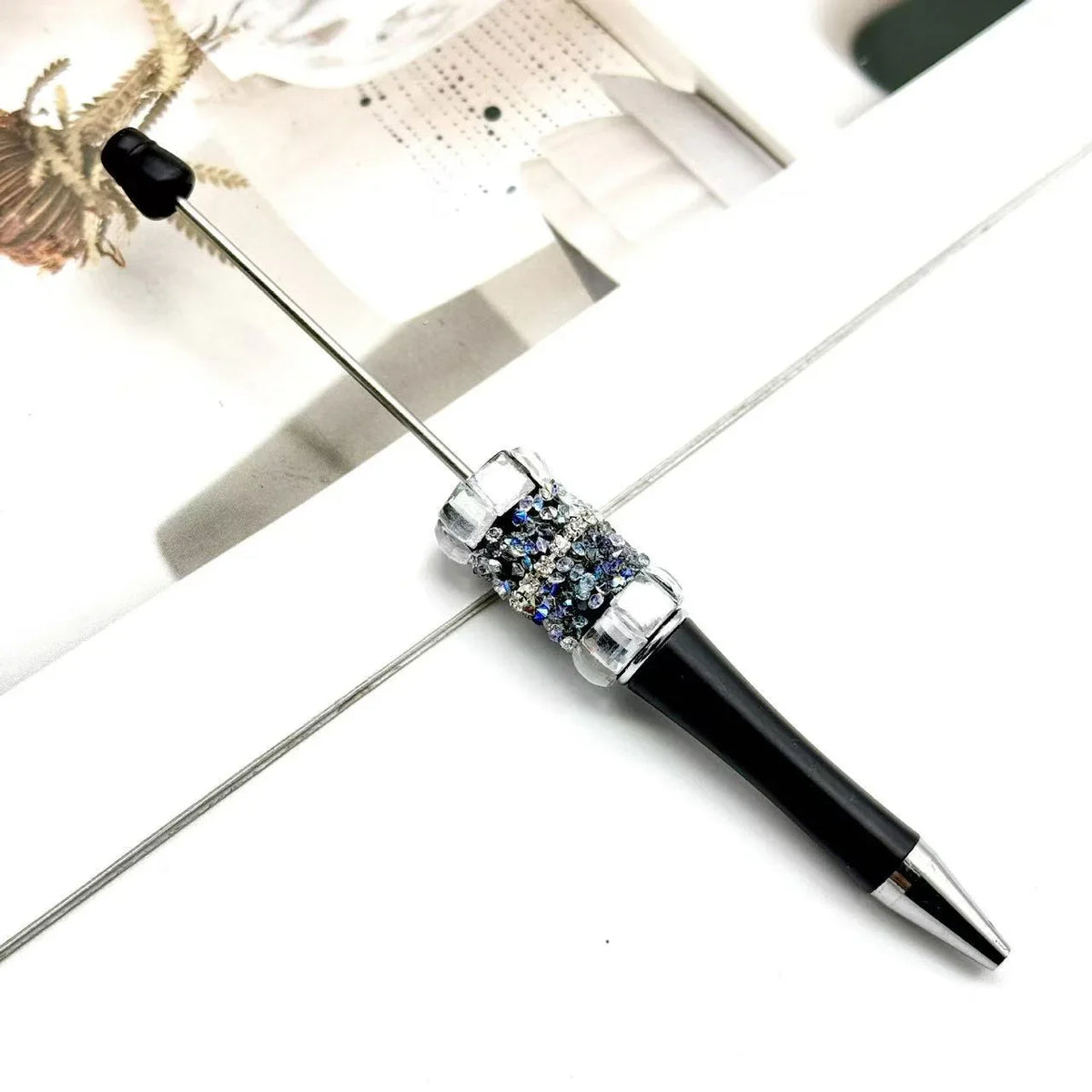 Colorful fireworks diamond bead pen Fun colorful rhinestone cute bead pen | DIY Beadable Pen Craft Gift Idea