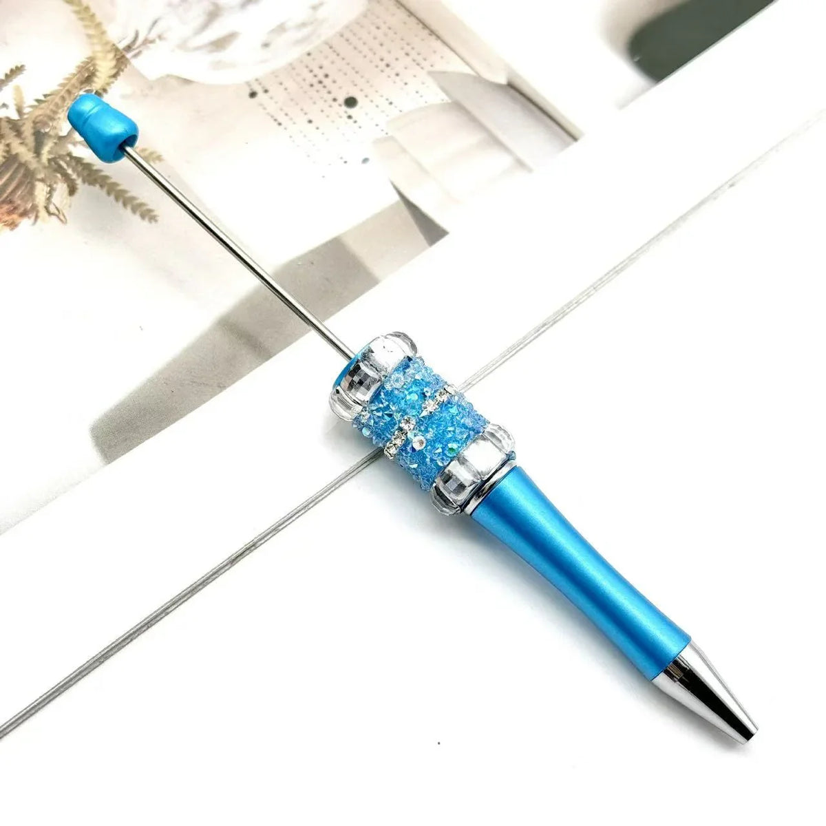 Colorful fireworks diamond bead pen Fun colorful rhinestone cute bead pen | DIY Beadable Pen Craft Gift Idea