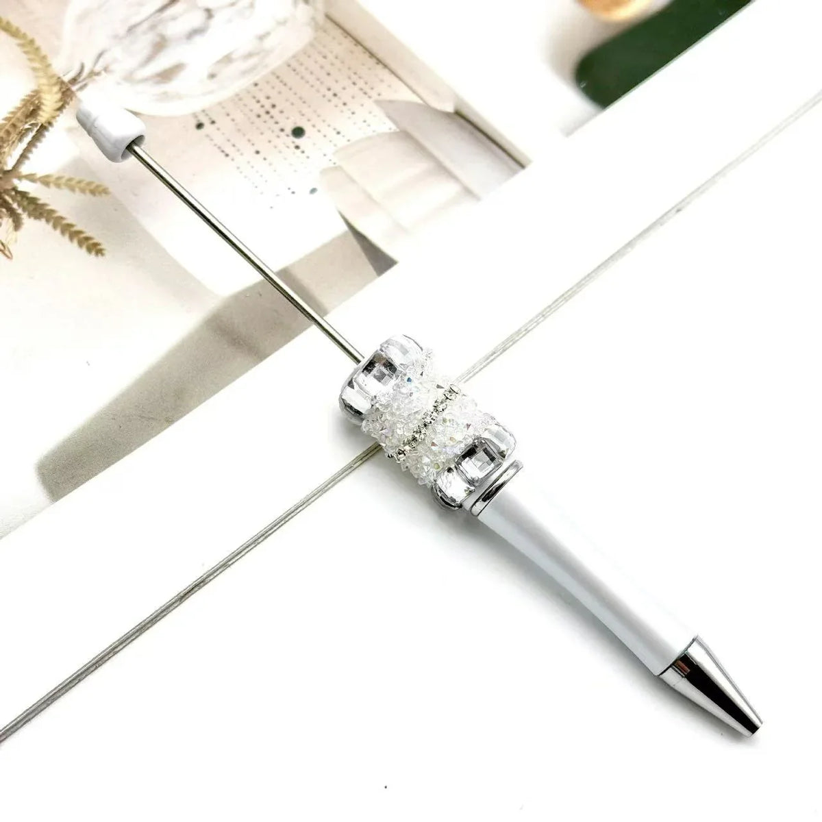 Colorful fireworks diamond bead pen Fun colorful rhinestone cute bead pen | DIY Beadable Pen Craft Gift Idea