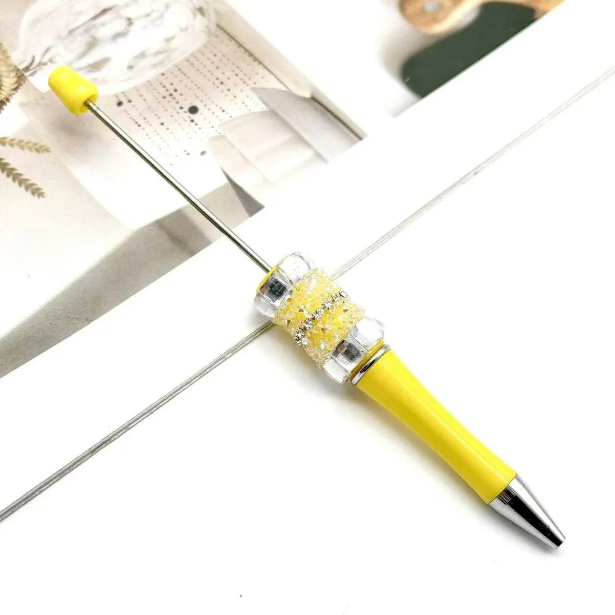 Colorful fireworks diamond bead pen Fun colorful rhinestone cute bead pen | DIY Beadable Pen Craft Gift Idea