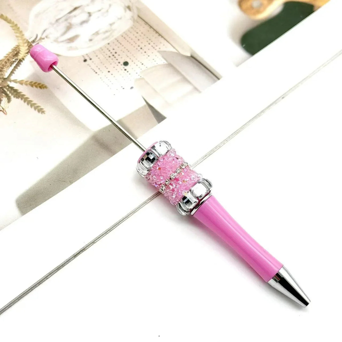 Colorful fireworks diamond bead pen Fun colorful rhinestone cute bead pen | DIY Beadable Pen Craft Gift Idea