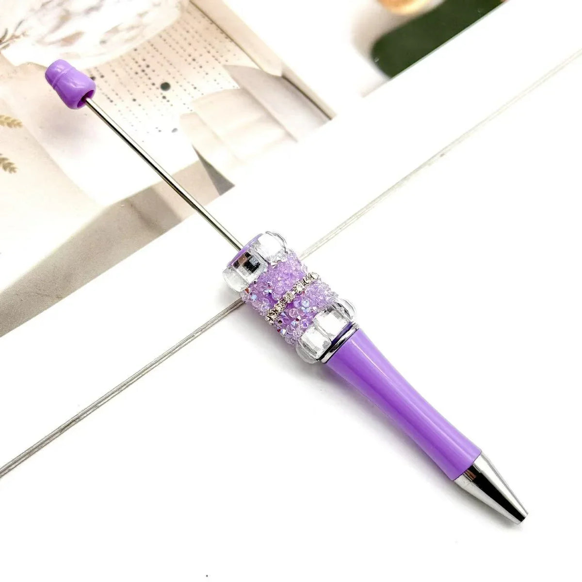 Colorful fireworks diamond bead pen Fun colorful rhinestone cute bead pen | DIY Beadable Pen Craft Gift Idea