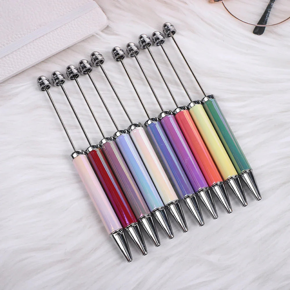 Colorful electroplating bead pen UV heat transfer handmade cute beads | DIY Sports Fan Bracelet & Keychain Craft Bead