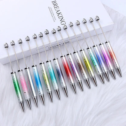 Starry Sky Bead Pen Creative Water Drop Head Gradient Ballpoint Pen Multicolor Beading