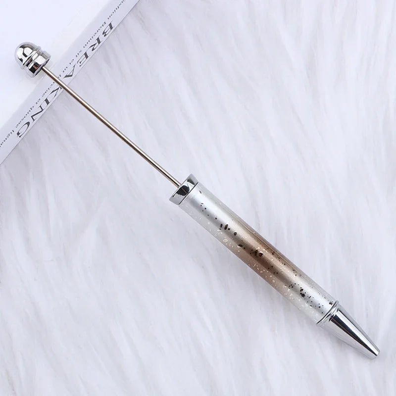 Starry Sky Bead Pen Creative Water Drop Head Gradient Ballpoint Pen Multicolor Beading | DIY Beadable Pen Craft Gift Idea