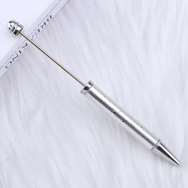 Starry Sky Bead Pen Creative Water Drop Head Gradient Ballpoint Pen Multicolor Beading | DIY Beadable Pen Craft Gift Idea