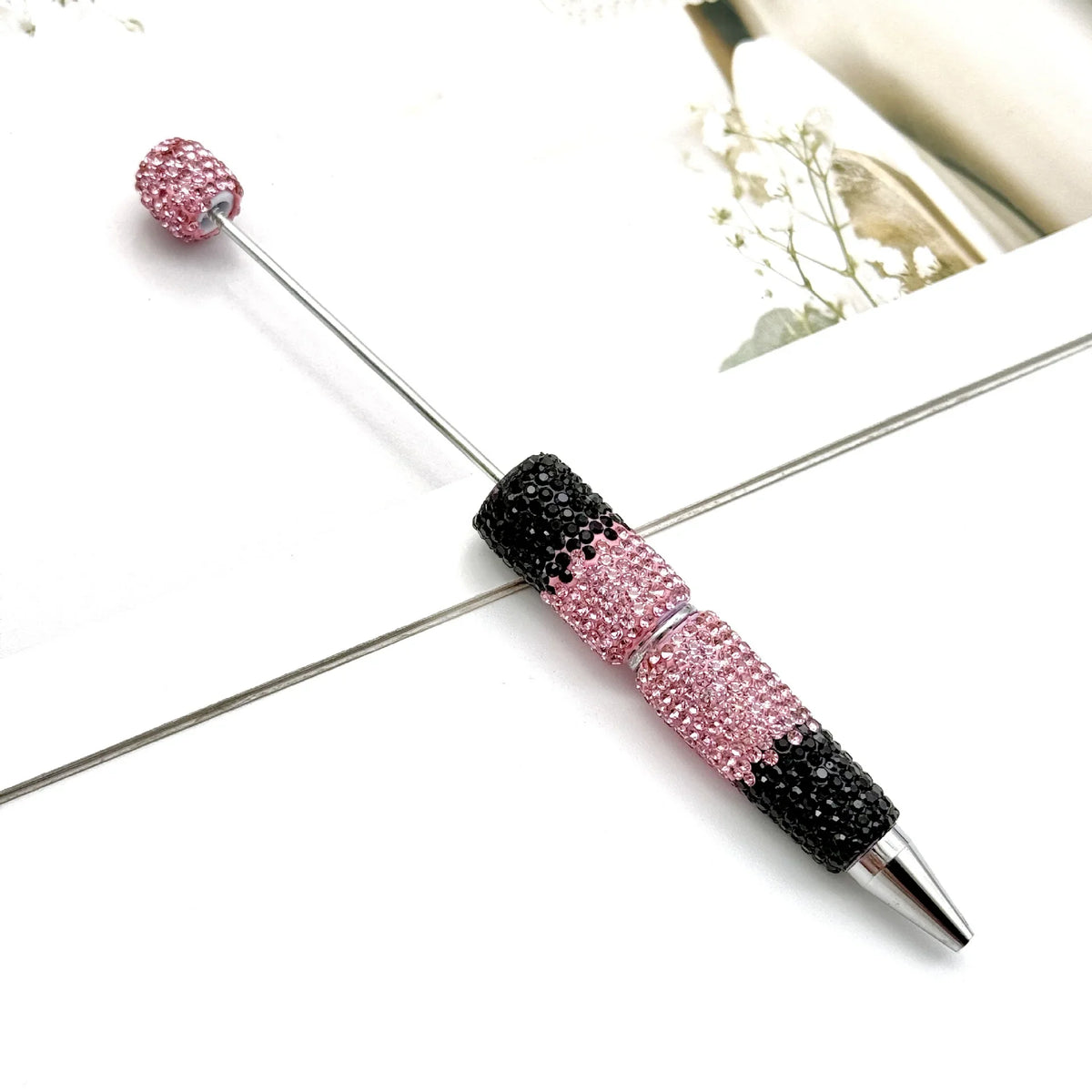 Gradient full diamond bead pen creative full diamond signature ballpoint pen | DIY Beadable Pen Craft Gift Idea