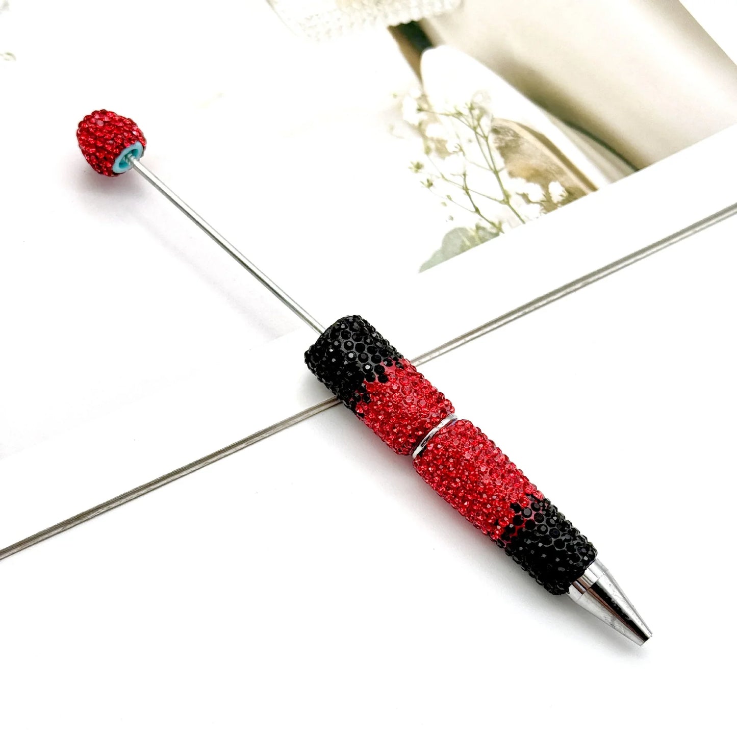Gradient full diamond bead pen creative full diamond signature ballpoint pen