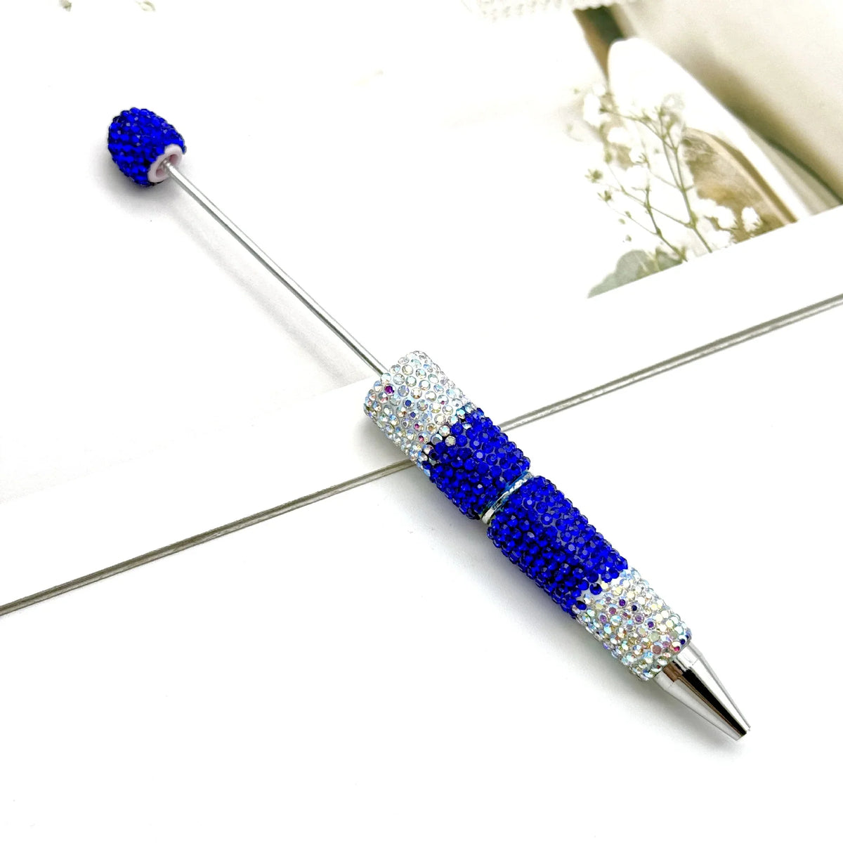Gradient full diamond bead pen creative full diamond signature ballpoint pen | DIY Beadable Pen Craft Gift Idea