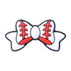 White Baseball Bow