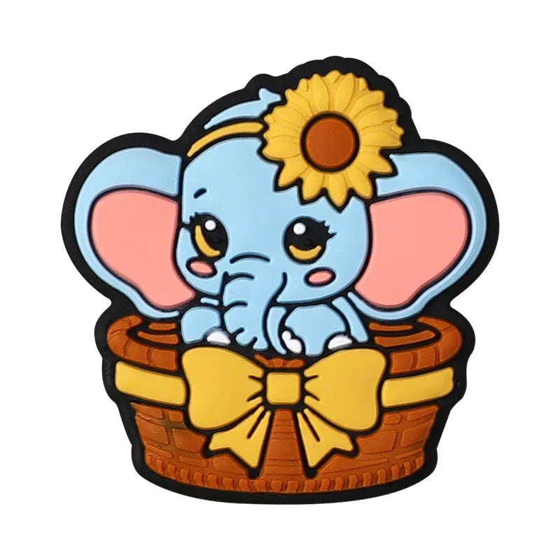 Creative animal silicone beads cute highland cattle children's silicone | Silicone Focal Bead for DIY Keychain & Pen Wrap