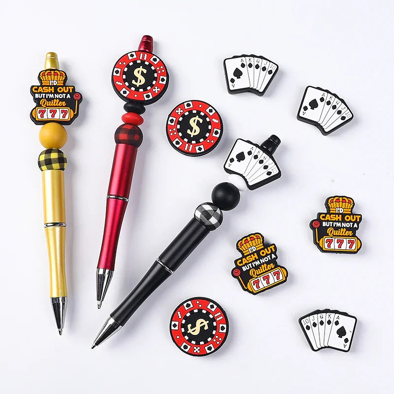 Crown silicone beads baby cartoon DIY pacifier chain beaded accessories | Silicone Focal Bead for DIY Keychain & Pen Wrap