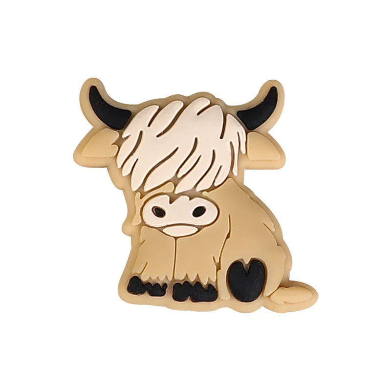 Cartoon yak silicone beads DIY   loose beads