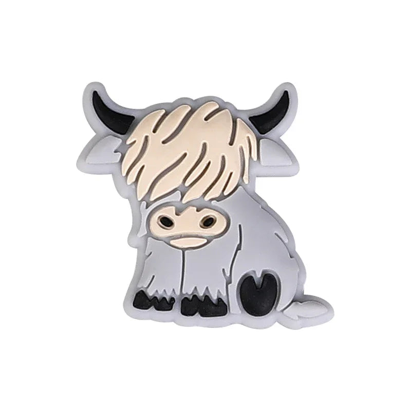 Cartoon yak silicone beads DIY   loose beads