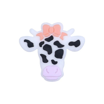 Cartoon yak silicone beads DIY   loose beads