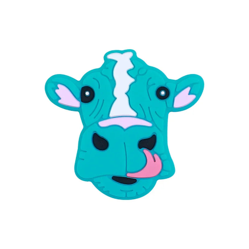 Cartoon yak silicone beads DIY   loose beads