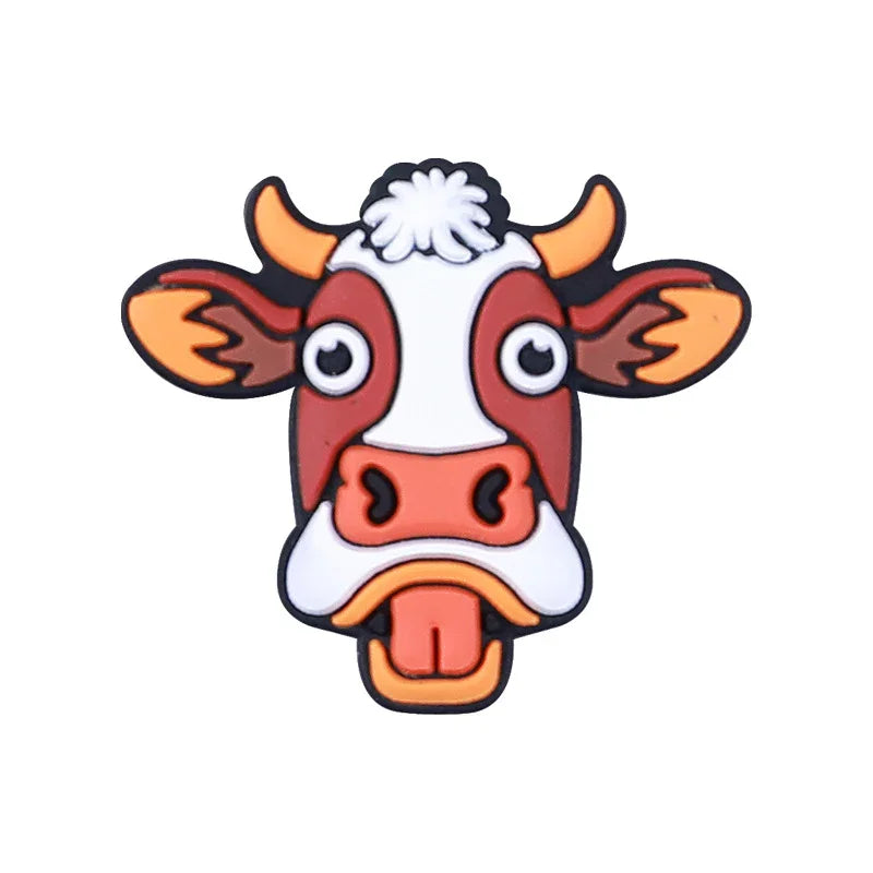 Cartoon yak silicone beads DIY   loose beads