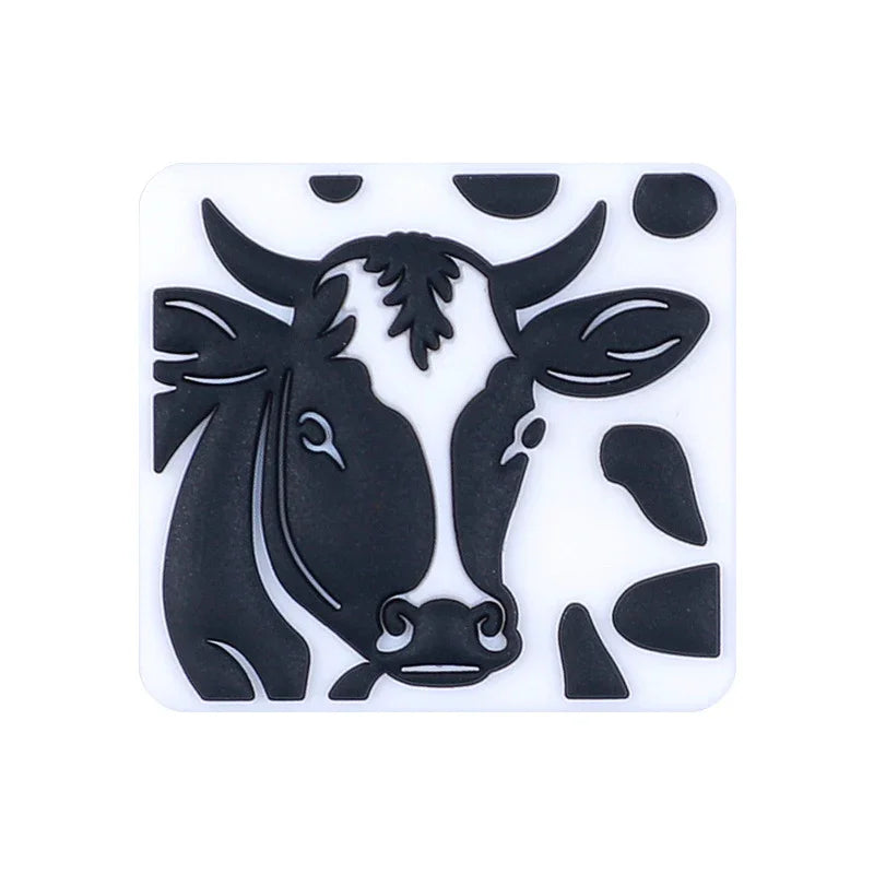 Cartoon yak silicone beads DIY   loose beads