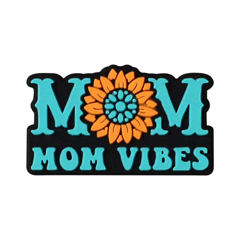 MAMA silicone beads for maternal and infant products, bulk cartoon flower silicone beads