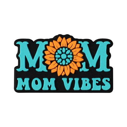 MAMA silicone beads for maternal and infant products, bulk cartoon flower silicone beads