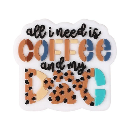 Glue jewelry dog mother beads three-dimensional leopard print loose beads DIY jewelry accessories beads
