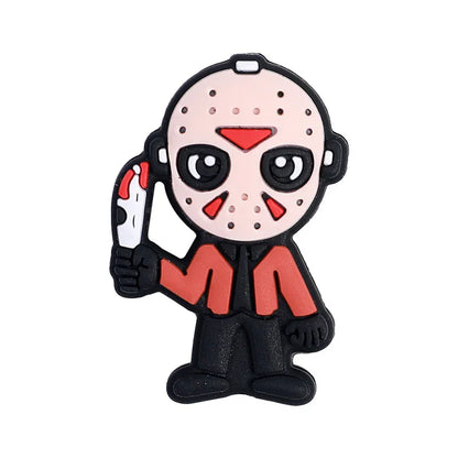 Halloween cartoon silicone beads anime character Jason loose beads handmade beaded accessories clown silicone