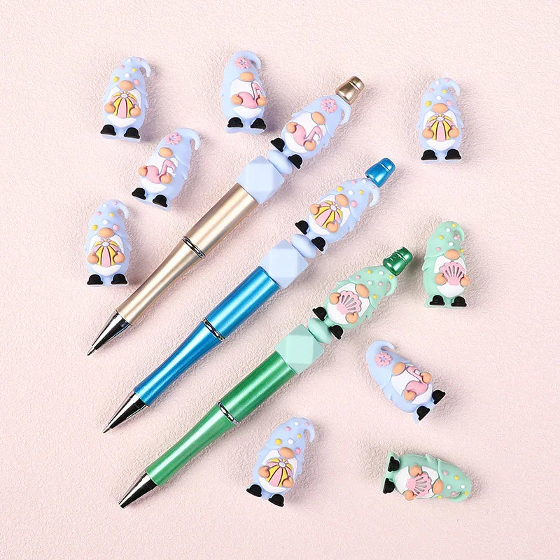 3D silicone beads cartoon dwarf glue beads jewelry DIY beaded silicone | Silicone Bead for DIY Bracelet & Keychain Making